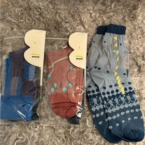 PEEKABOO SHEER SOCKS x 3 PAIRS